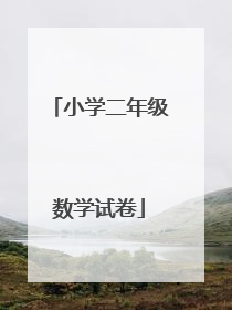 小学二年级数学试卷