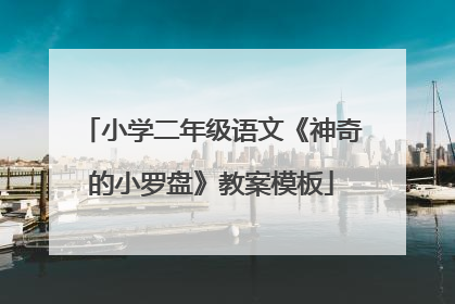 小学二年级语文《神奇的小罗盘》教案模板