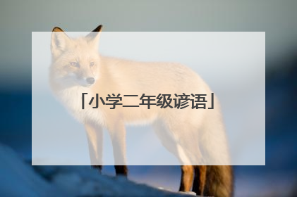 小学二年级谚语