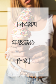 小学四年级满分作文