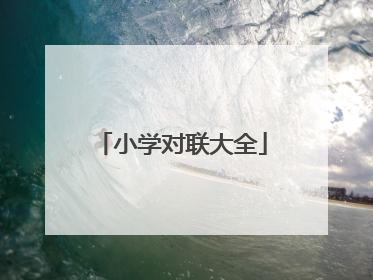小学对联大全