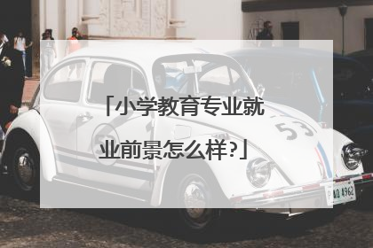 小学教育专业就业前景怎么样?