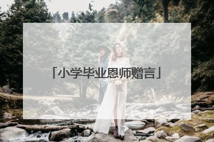 小学毕业恩师赠言