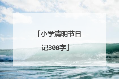 小学清明节日记300字