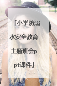 小学防溺水安全教育主题班会ppt课件