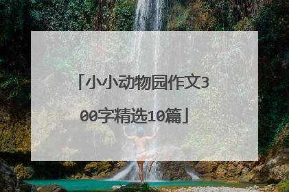 小小动物园作文300字精选10篇