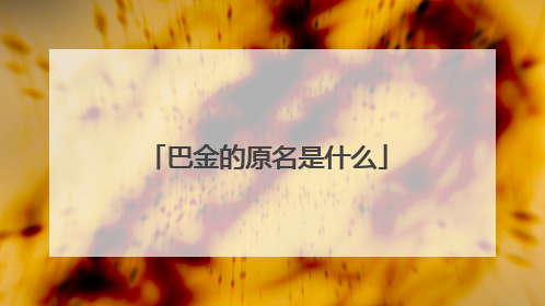 巴金的原名是什么