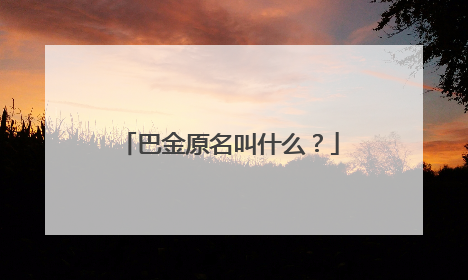 巴金原名叫什么？