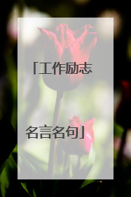 工作励志名言名句