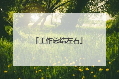工作总结左右