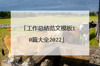 工作总结范文模板10篇大全2022