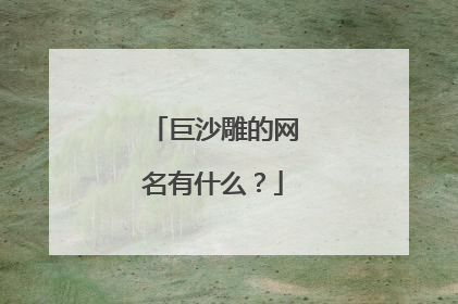 巨沙雕的网名有什么？