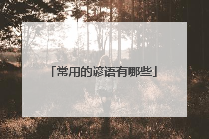 常用的谚语有哪些