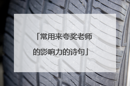 常用来夸奖老师的影响力的诗句