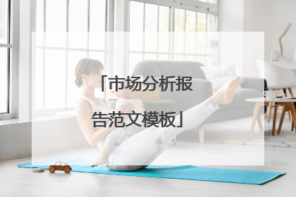 市场分析报告范文模板
