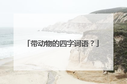 带动物的四字词语?