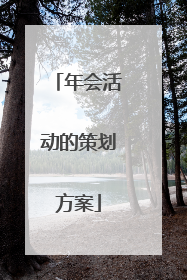 年会活动的策划方案