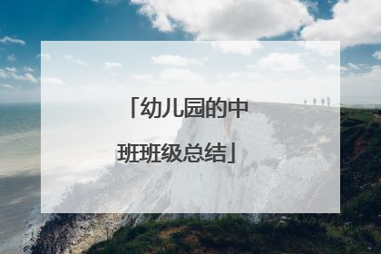 幼儿园的中班班级总结