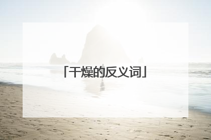 干燥的反义词