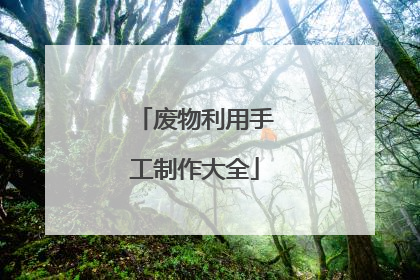 废物利用手工制作大全
