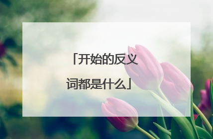 开始的反义词都是什么