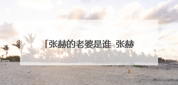 张赫的老婆是谁 张赫的老婆金如贞照片曝光