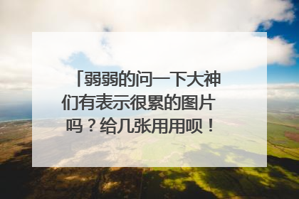 弱弱的问一下大神们有表示很累的图片吗?给几张用用呗!感激不尽……