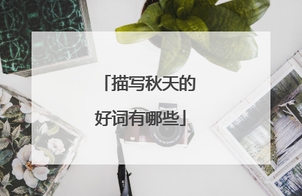 描写秋天的好词有哪些
