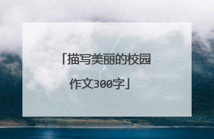 描写美丽的校园作文300字