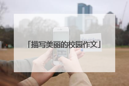 描写美丽的校园作文