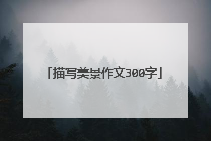 描写美景作文300字