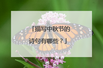 描写中秋节的诗句有哪些？