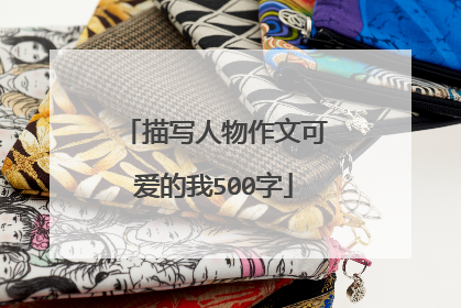 描写人物作文可爱的我500字