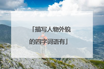 描写人物外貌的四字词语有