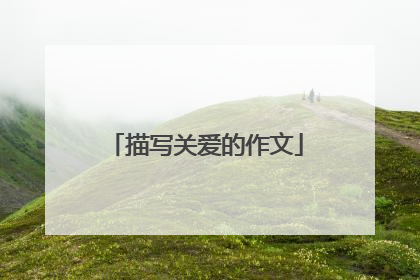 描写关爱的作文