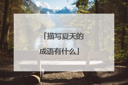 描写夏天的成语有什么
