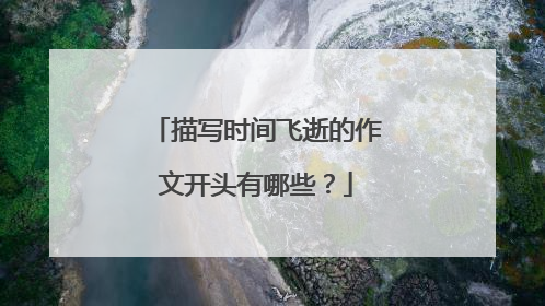 描写时间飞逝的作文开头有哪些?