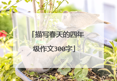 描写春天的四年级作文300字