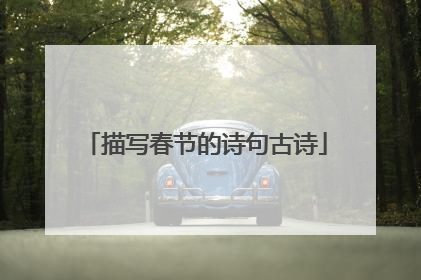 描写春节的诗句古诗