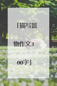 描写景物作文300字