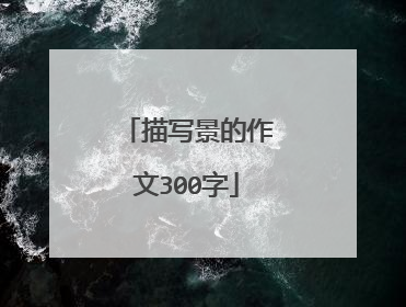 描写景的作文300字