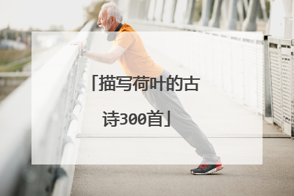 描写荷叶的古诗300首