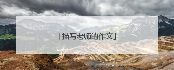 描写老师的作文