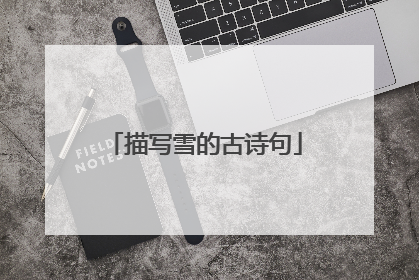 描写雪的古诗句