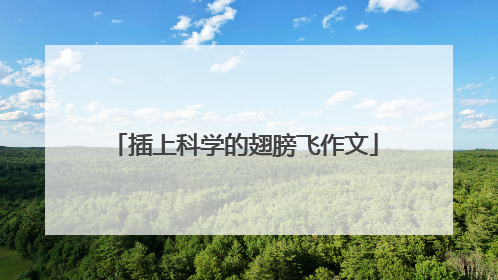 插上科学的翅膀飞作文