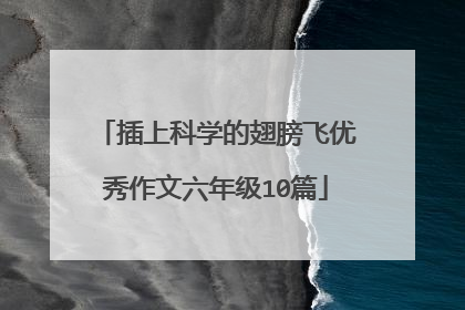插上科学的翅膀飞优秀作文六年级10篇