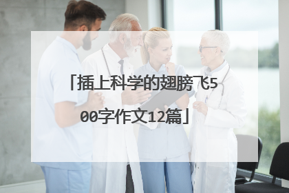 插上科学的翅膀飞500字作文12篇
