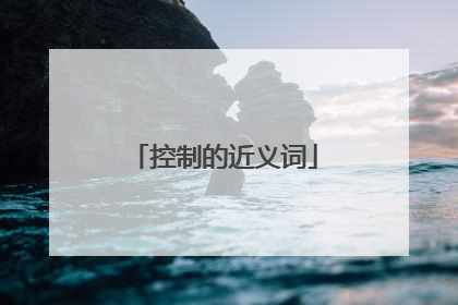 控制的近义词