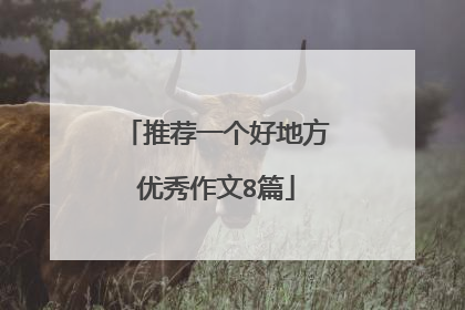 推荐一个好地方优秀作文8篇