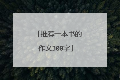 推荐一本书的作文300字